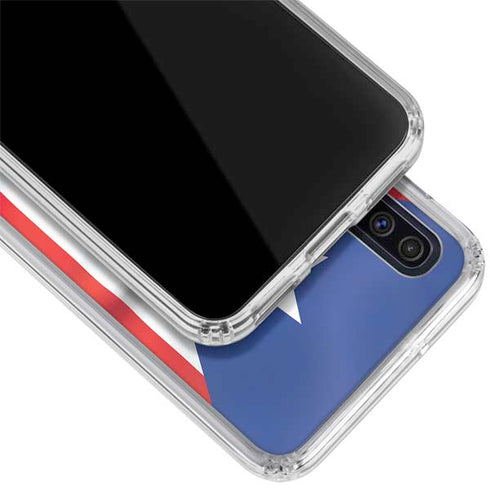Puerto Rico Flag Galaxy A50 Clear Case